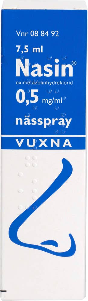 Nasin Nässpray Oximetazolin 0,5 mg/ml Lösning