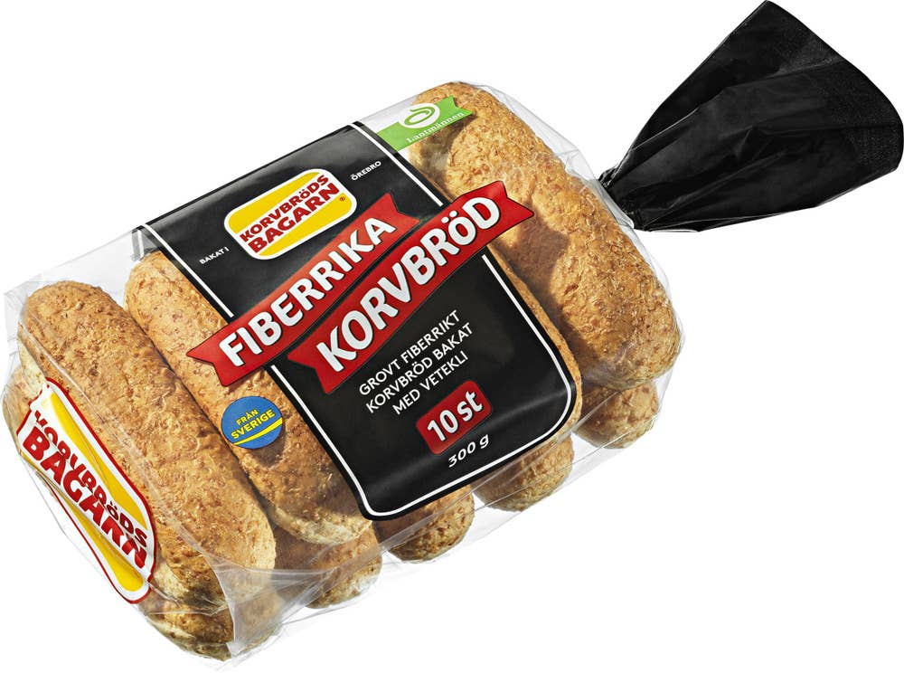 Korvbrödsbagarn Korvbröd Grovt 10-p Korvbrödsbagarn