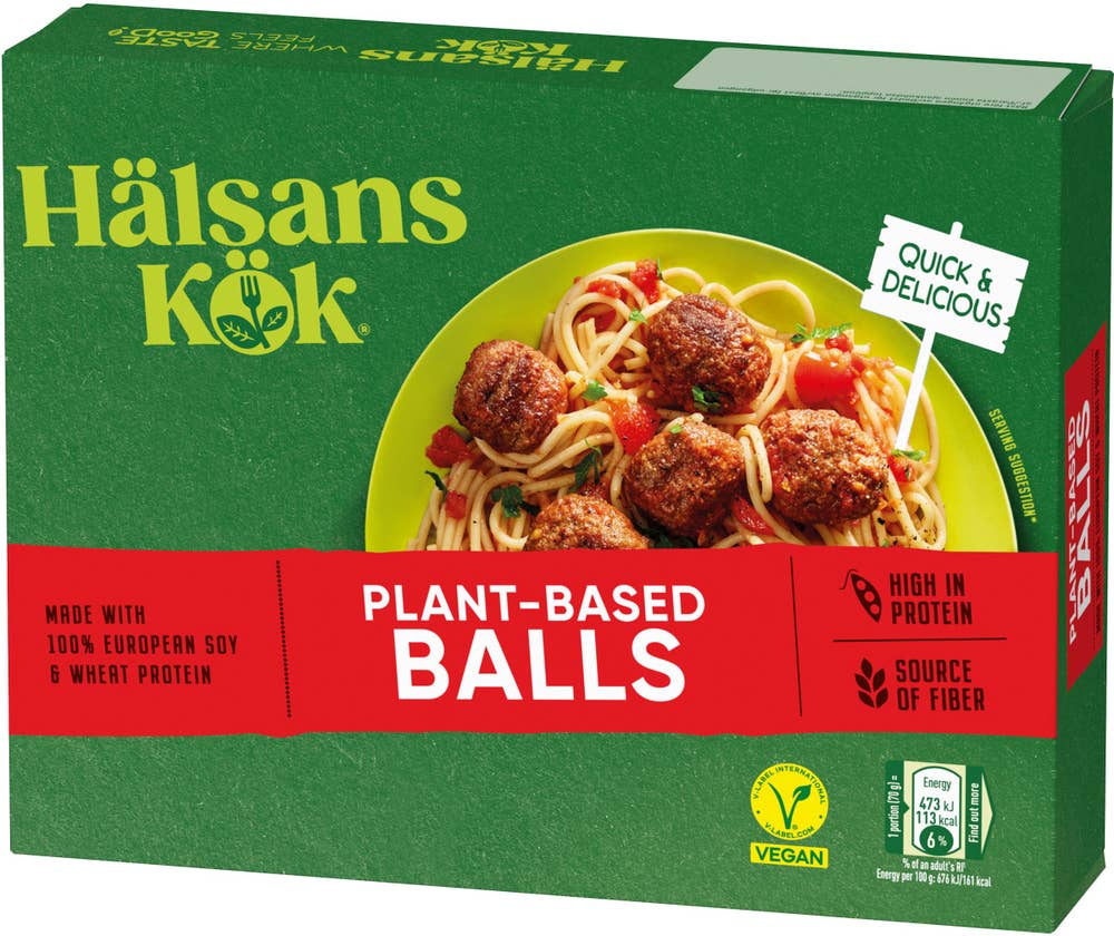 Hälsans Kök Bullar Vegan Frysta