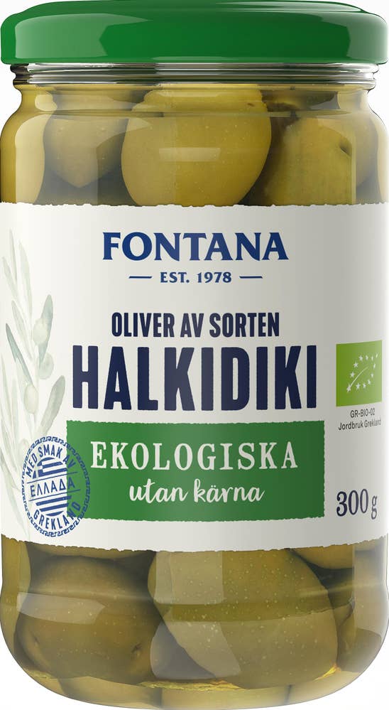 Fontana Halkidiki Oliver utan Kärnor EKO
