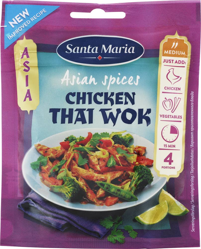 Santa Maria Kryddmix Chicken Thai Wok