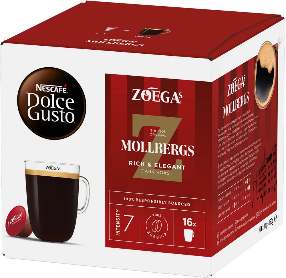 Dolce Gusto Zoegas Mollbergs 7 Kaffekapslar