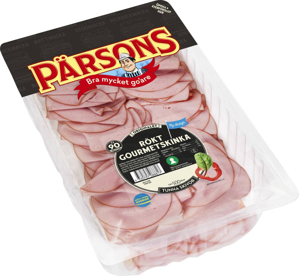 Pärsons Rökt Gourmetskinka Tunna Skivor