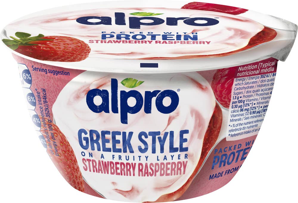 Alpro Soygurt Greek Style Jordgubb & Hallon