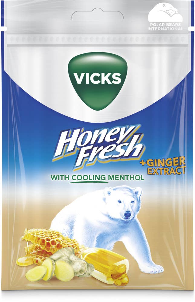Vicks Halstabletter Honey Fresh Ginger