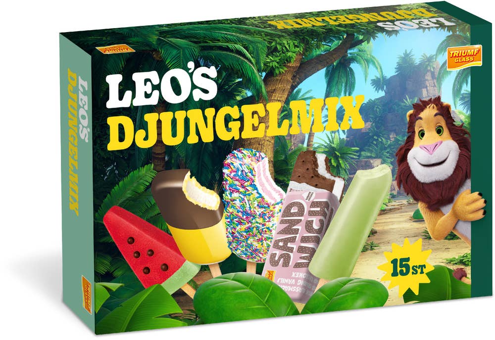 Triumf Glass Glass Leos Djungelmix