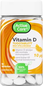 Active Care Vitamin D Tuggtablett med Apelsinsmak