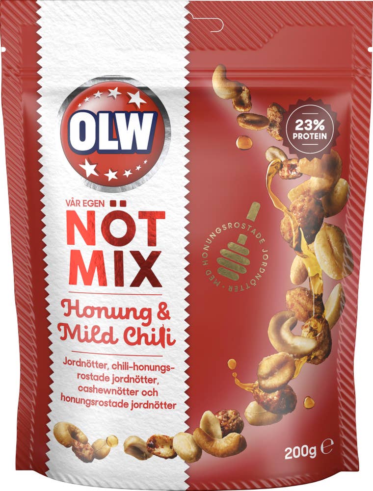 OLW Nötmix Honung & Mild Chili