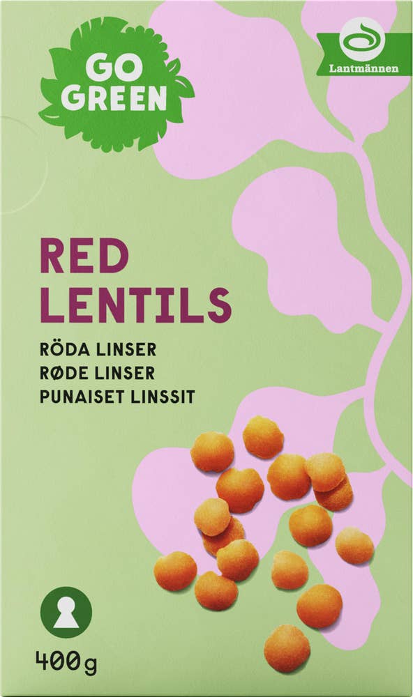GoGreen Röda Linser Torkade