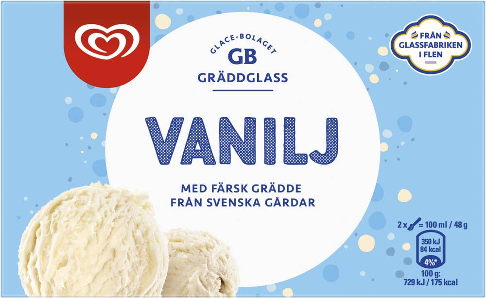 GB Gräddglass Gräddglass Vanilj