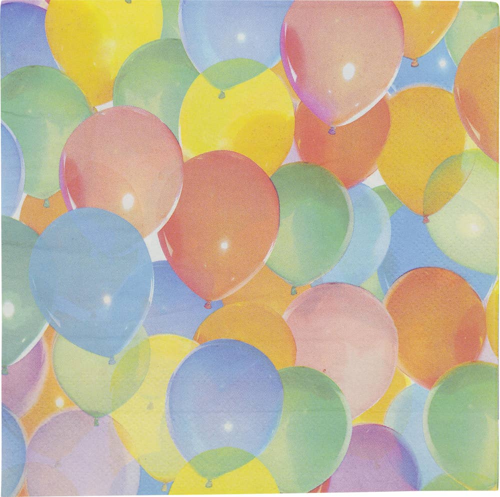 Happy Party Servetter Ballonger