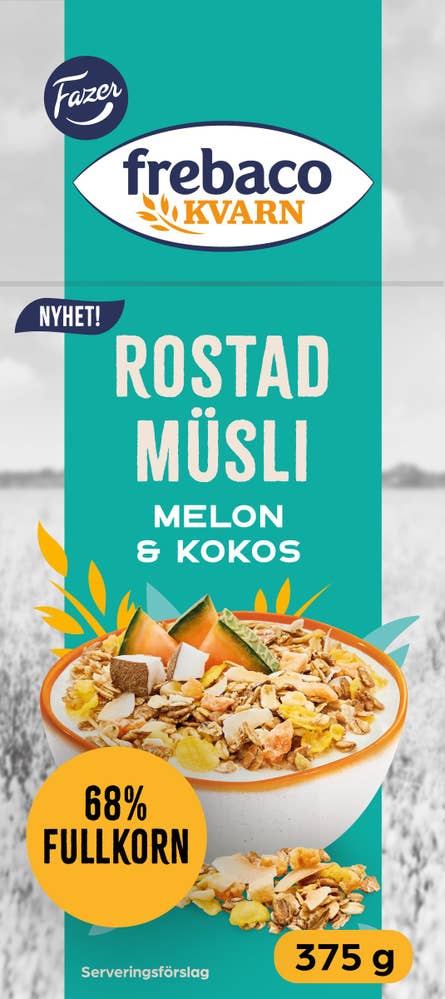 Frebaco Kvarn Rostad Müsli Melon & Kokos
