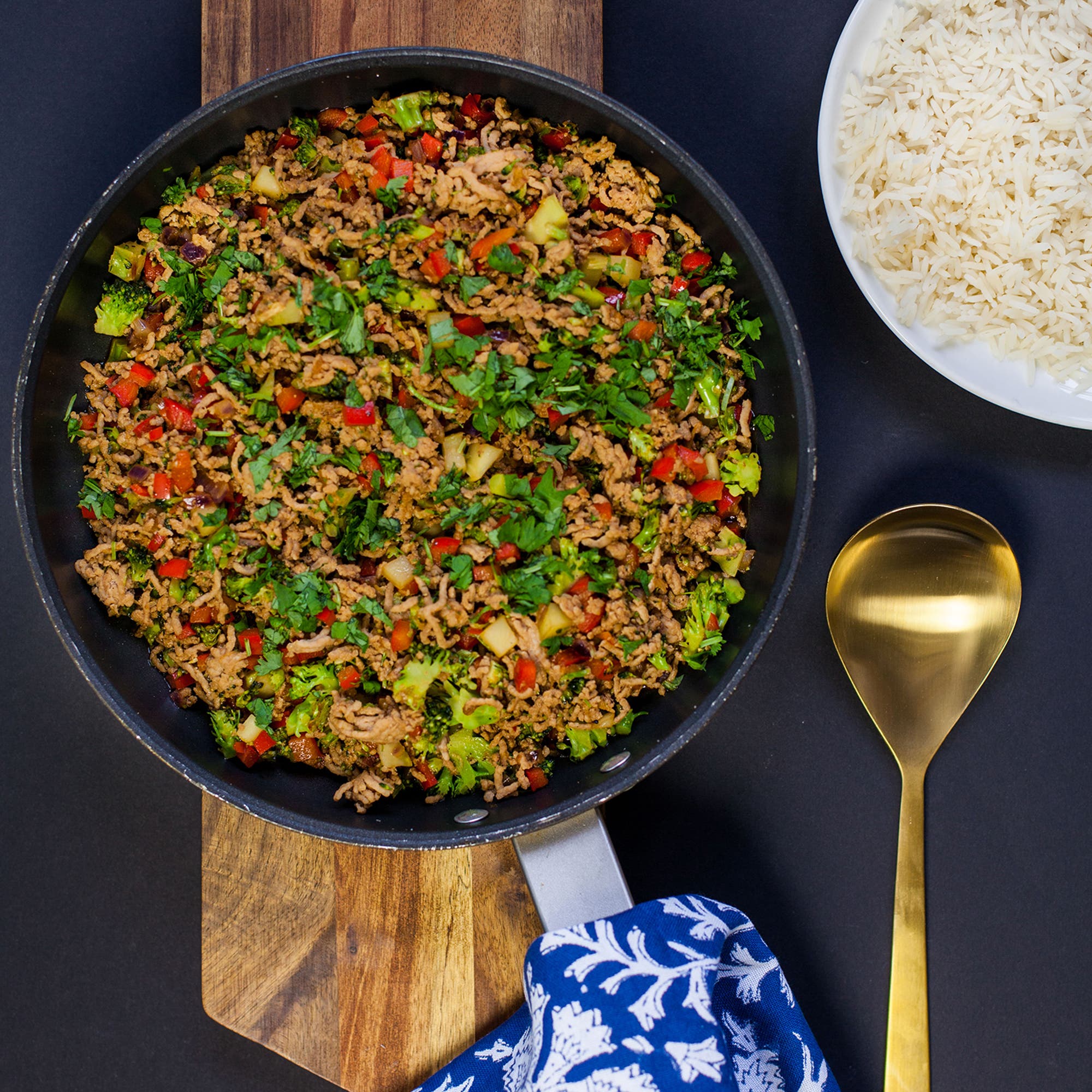 Asiatisk färswok med koriander