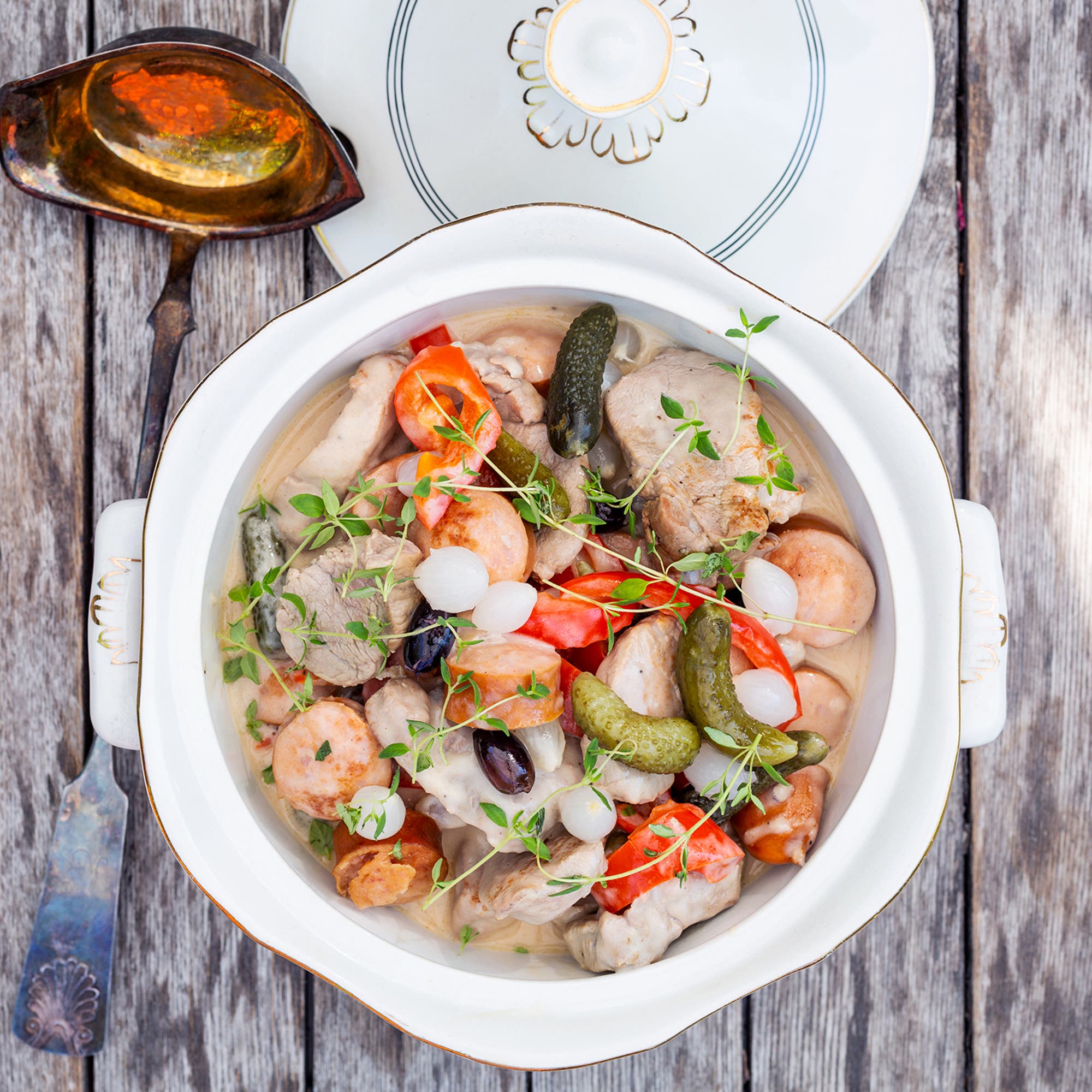 Kreolsk gryta med ris recept