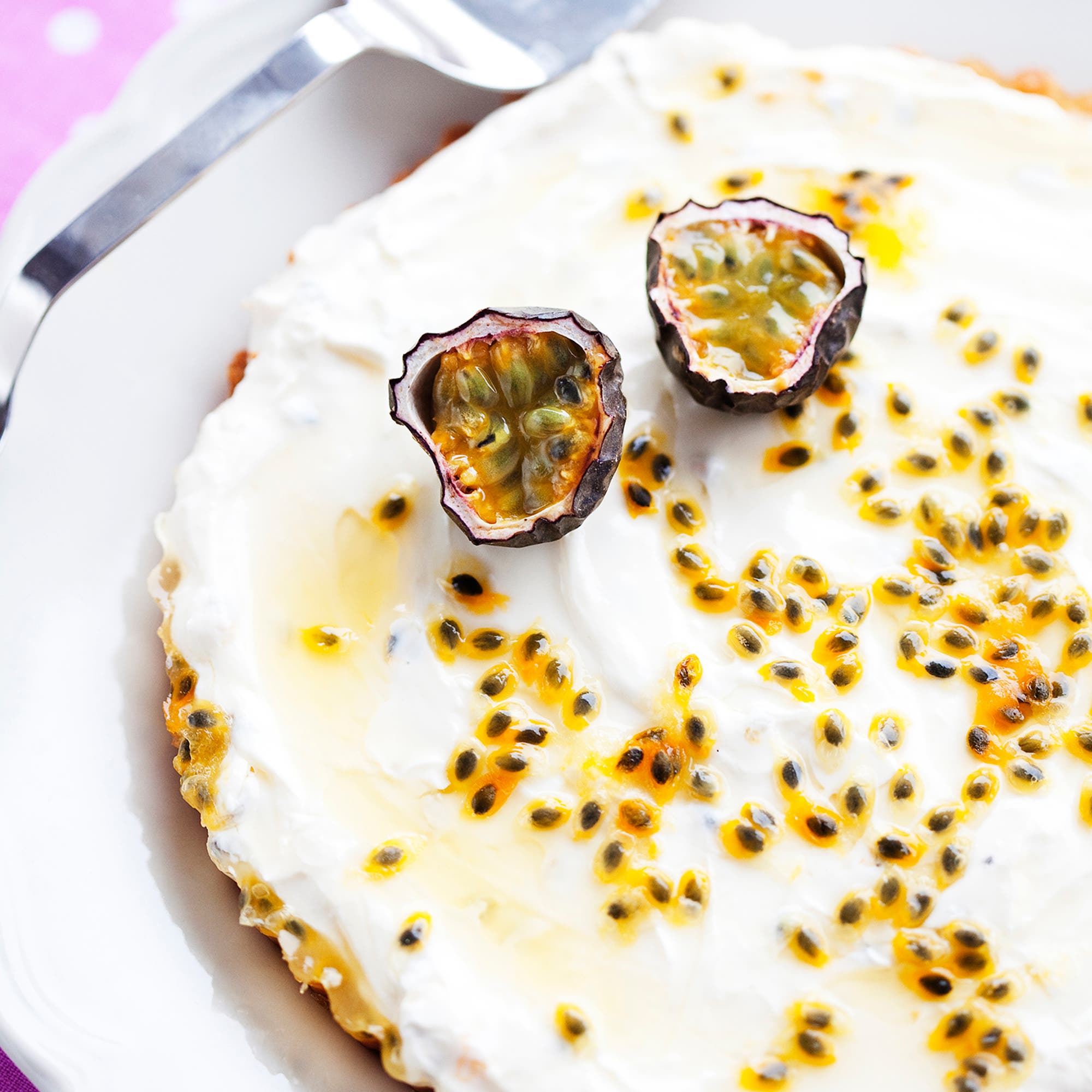 Cheesecake med passionsfrukt