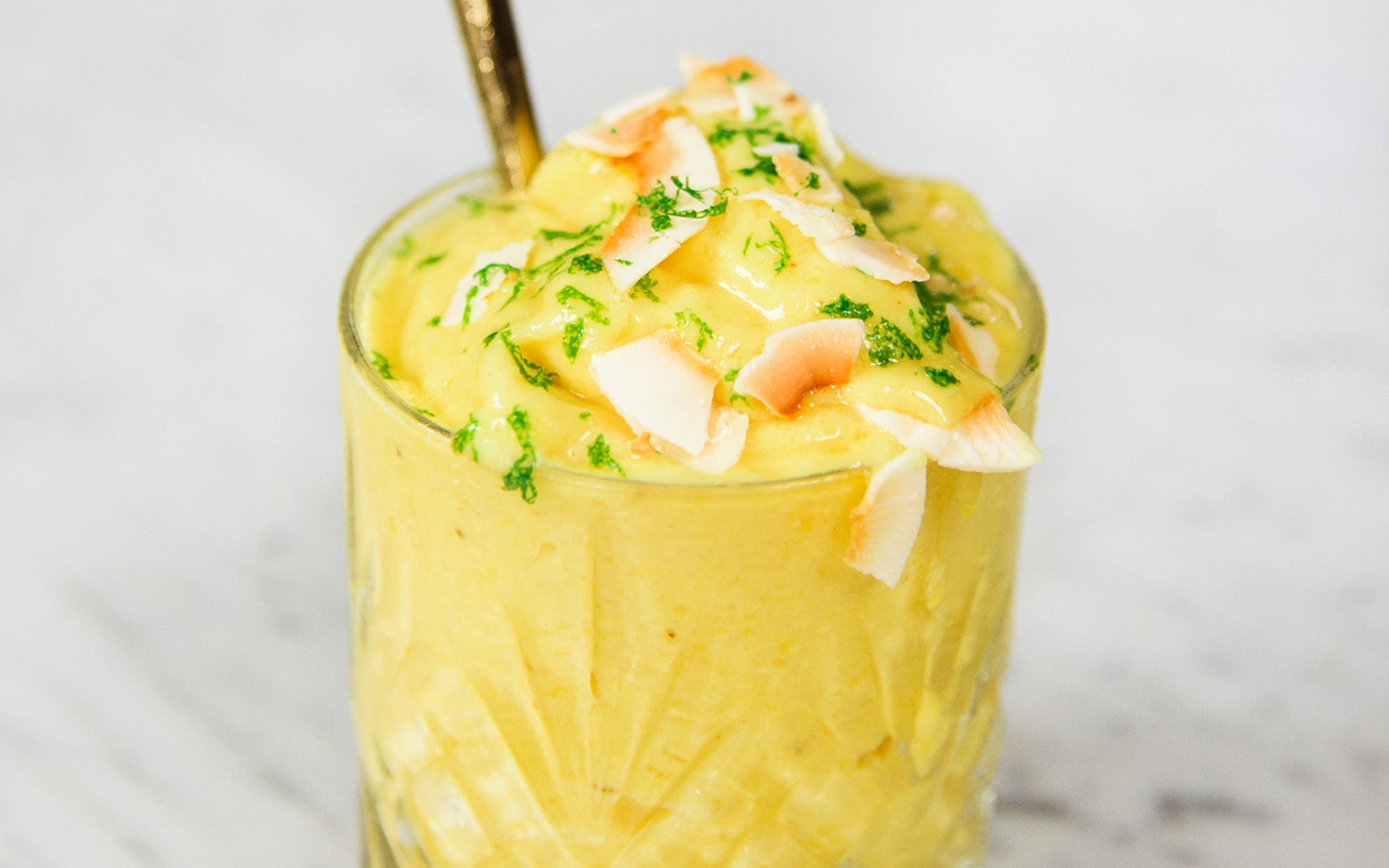 Mango- och kokos- nice cream