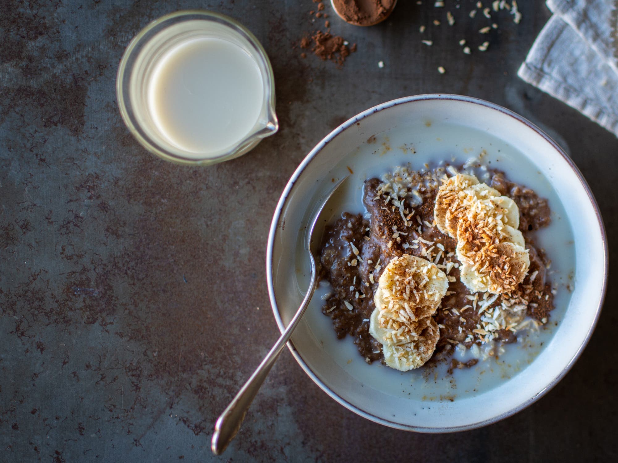 Kokosbollsgröt med rostad kokos