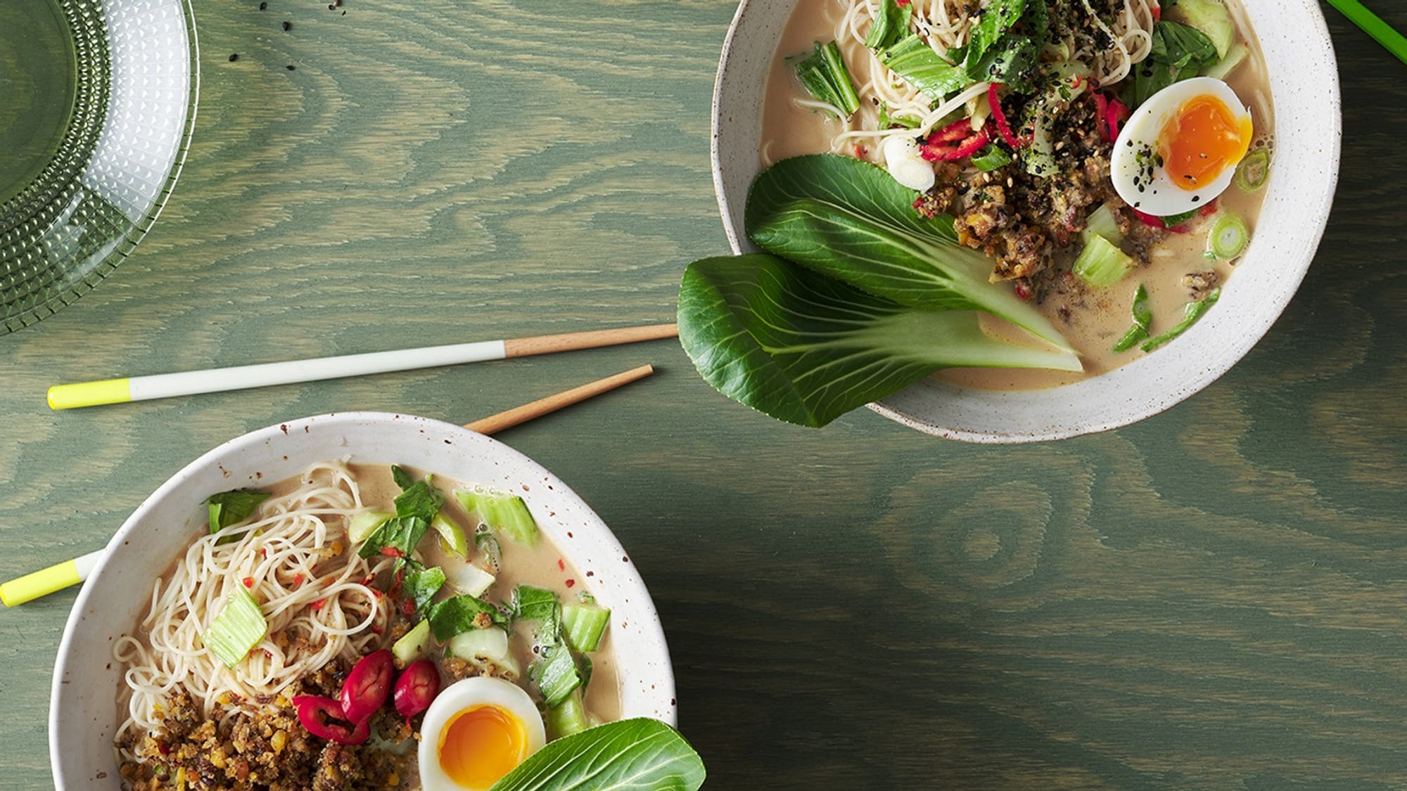 Vegetarisk tantanmen ramen