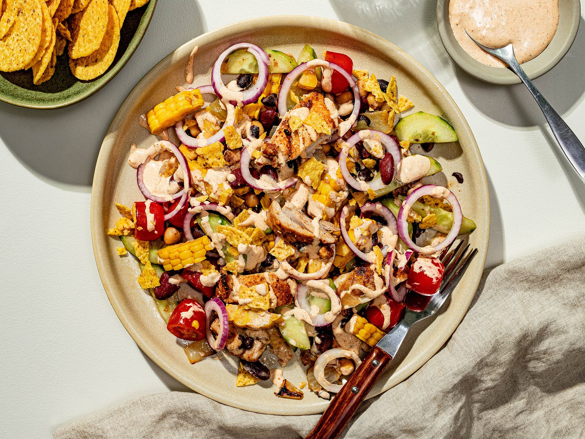 Mexikansk sallad med saftig kyckling