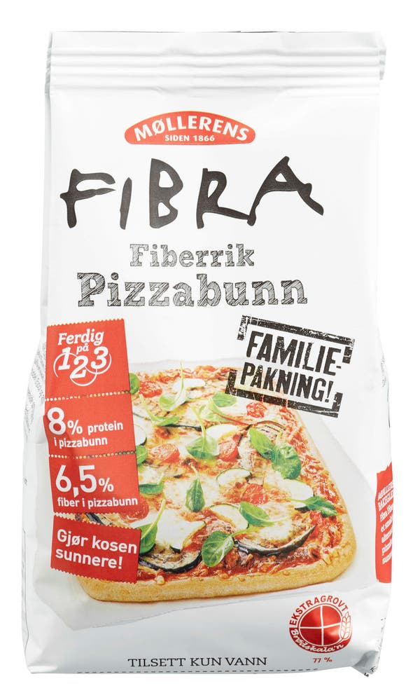 Møllerens Pizzabunn Langpanne Fiberrik