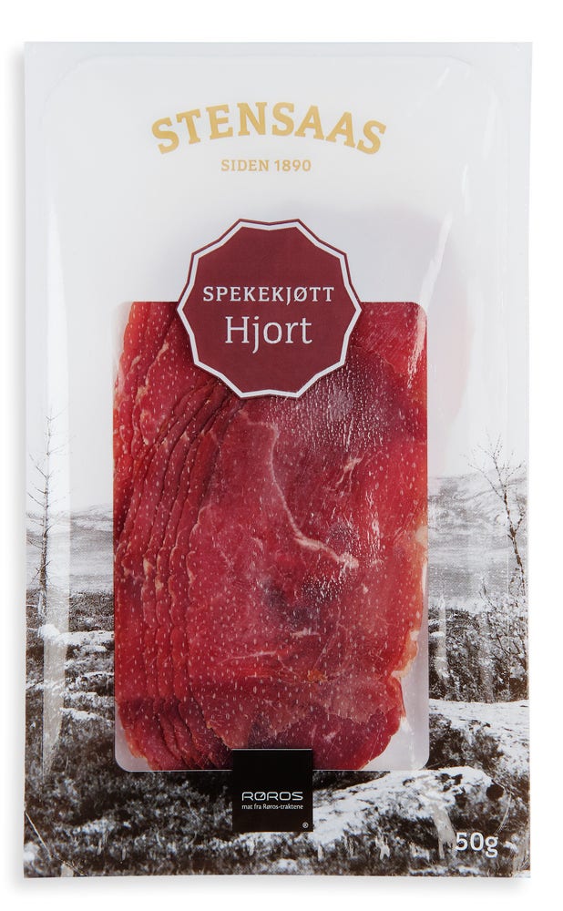 Stensaas Spekekjøtt  av Hjort i Skiver