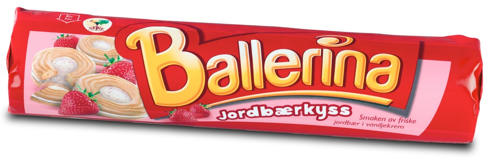 Sætre Ballerina Kjeks Jordbærkyss