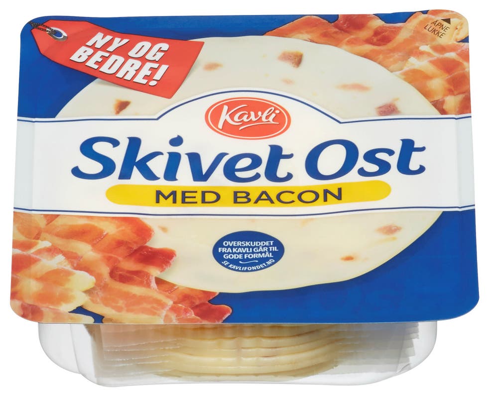 Kavli Skivet Ost Med Bacon