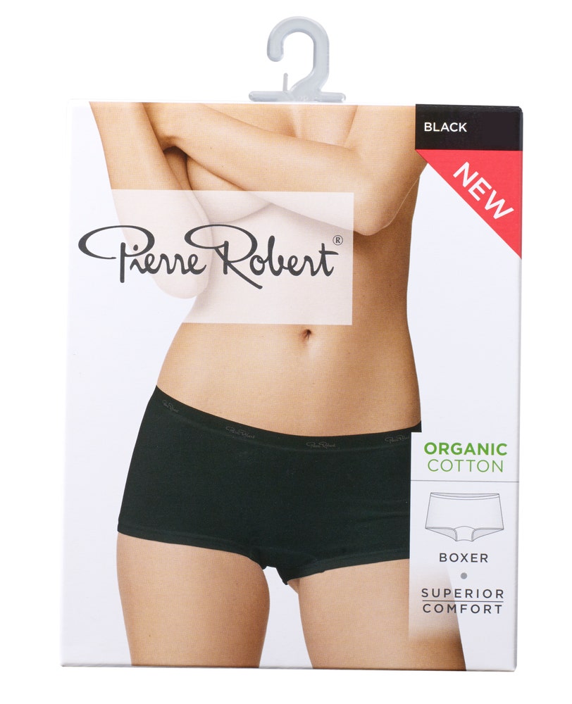 Pierre Robert Cotton Boxer Black, str. XL