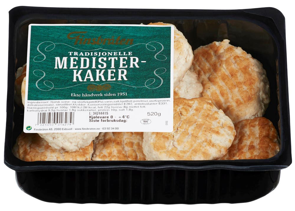 Finsbråten Medisterkaker Stekte