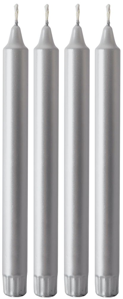 Duni Kronelys Sølv 25cm