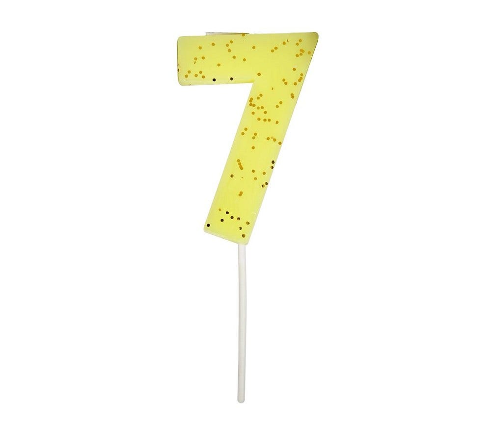 Sprell Stort kakelys med 7-tall