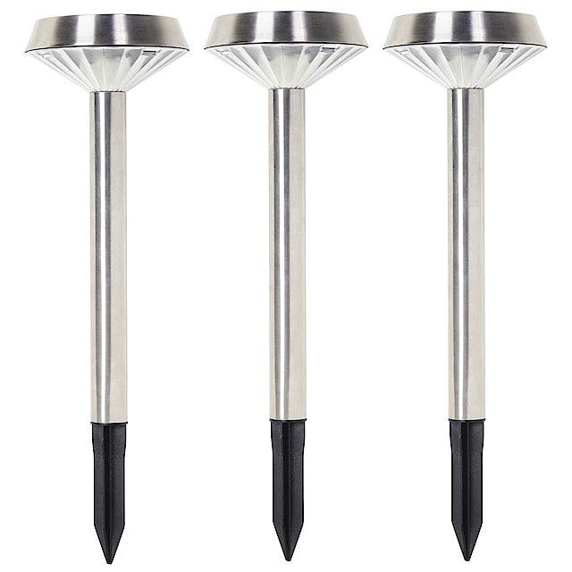 Clas Ohlson Solcellelampe Bright Stål