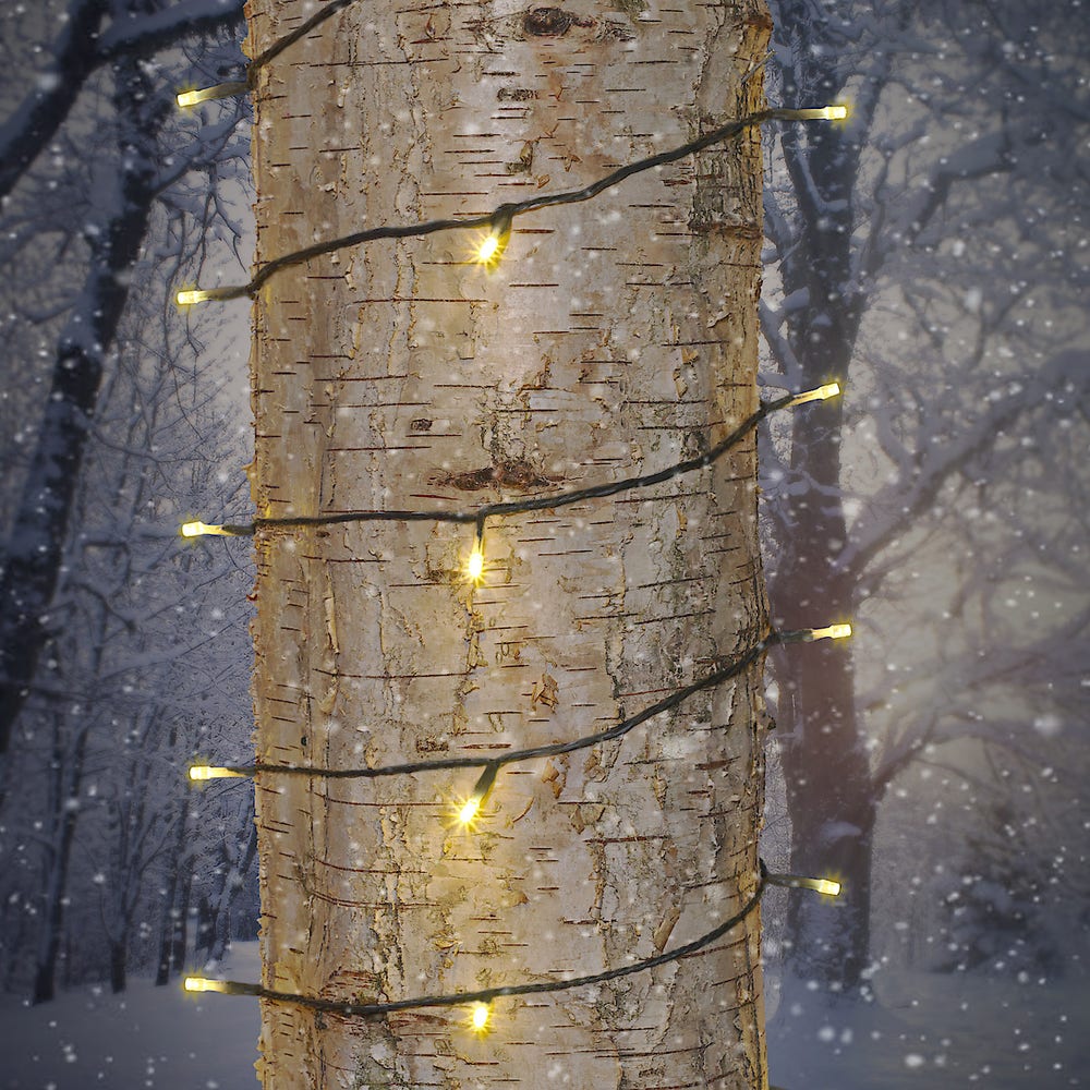 Diodeslynge 40l Varmhvit Svart