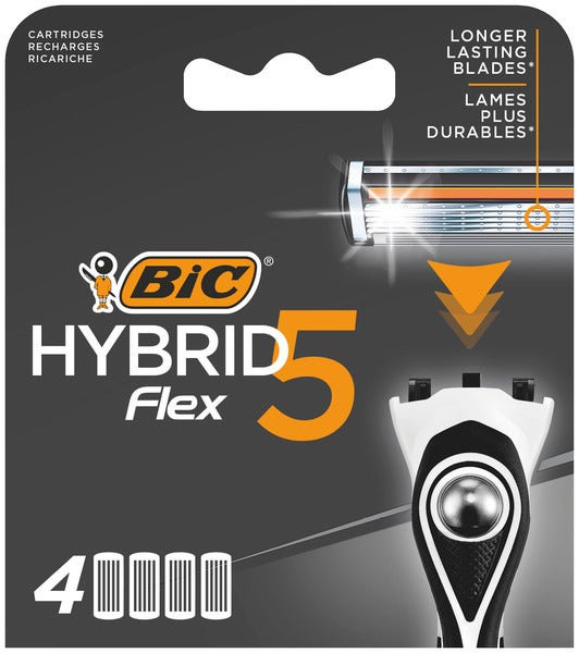 Bic Hybrid 5 Flex-barberhøvelrefills For Menn