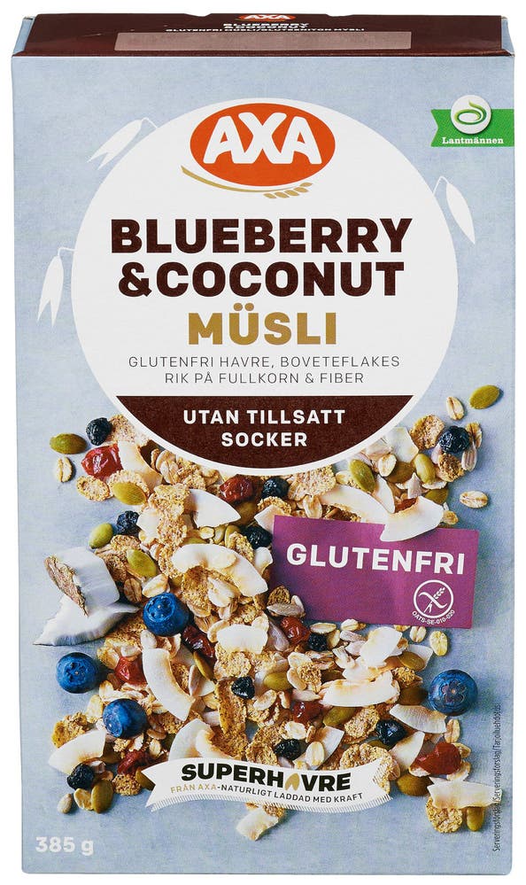 AXA Müsli Blåbær Glutenfri