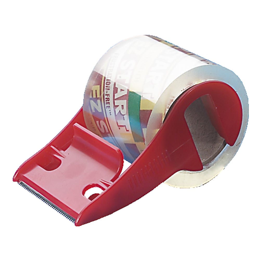 Clas Ohlson Pakketeip med dispenser, transparent