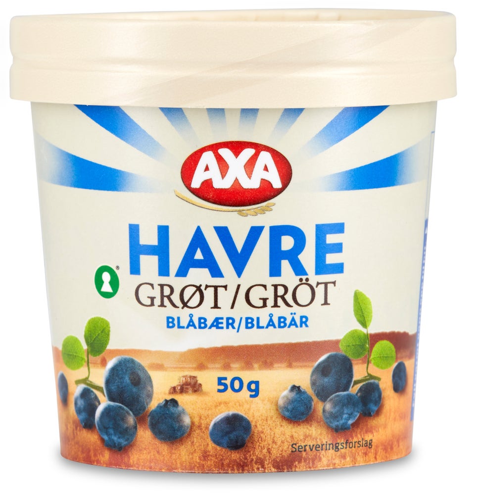 AXA Havregrøt Blåbær Beger
