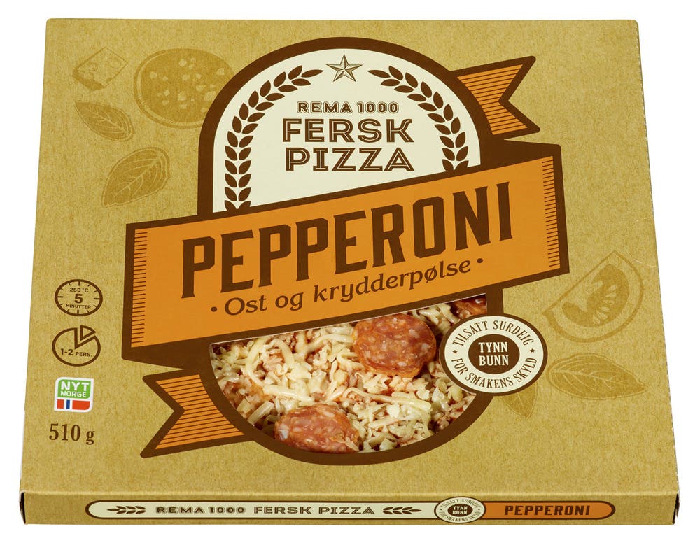 REMA 1000 Pizza Pepperoni Fersk