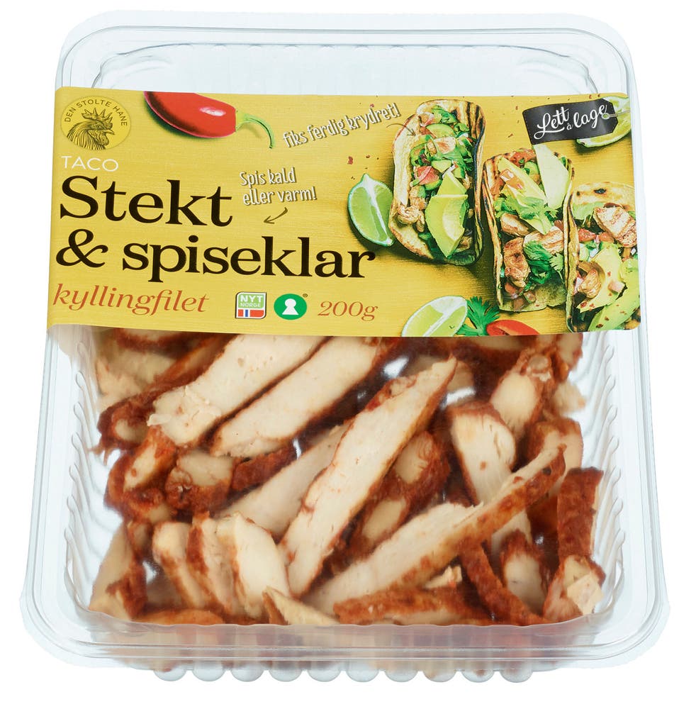 Den Stolte Hane Taco Kyllingfilet Stekt & Spiseklar