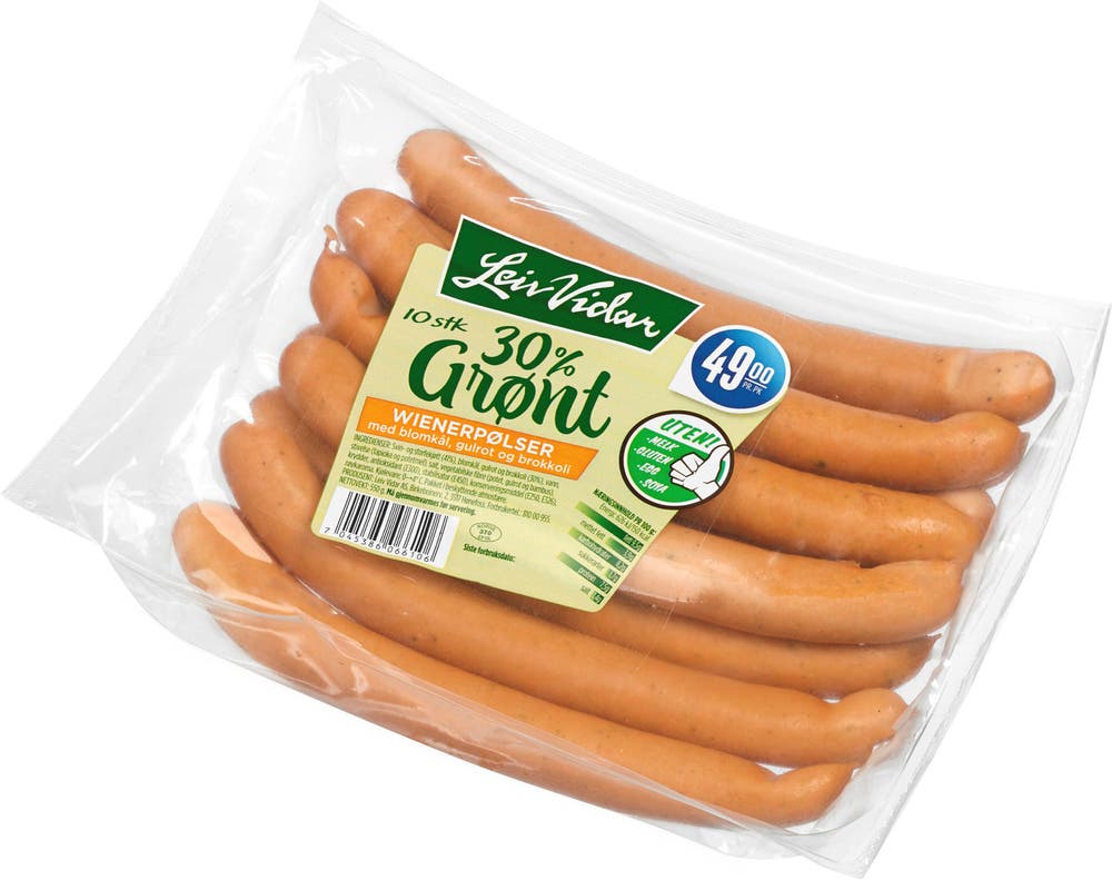 Leiv Vidar Wienerpølser med Grønnsaker