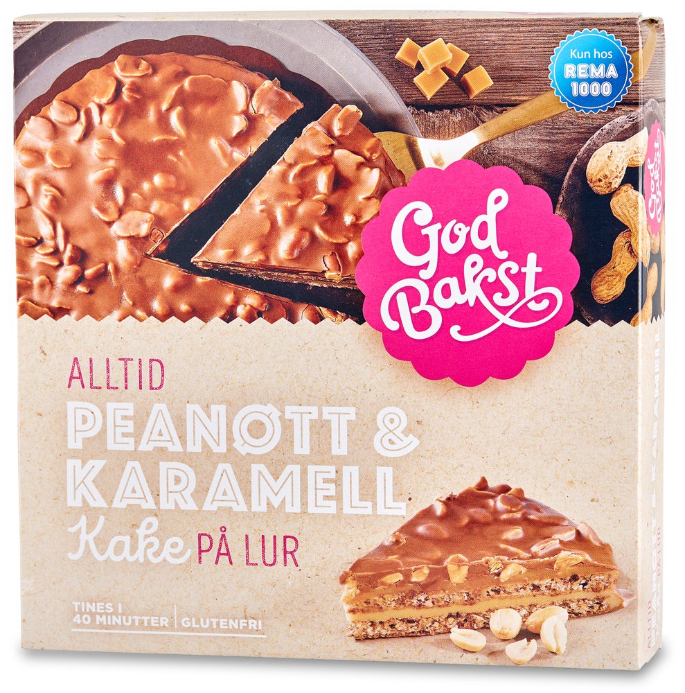 God Bakst Peanøtt & Karamellkake