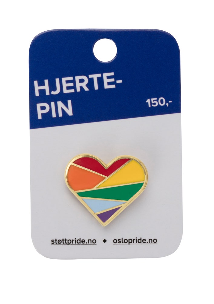 Oslo Pride Støttepin Regnbue