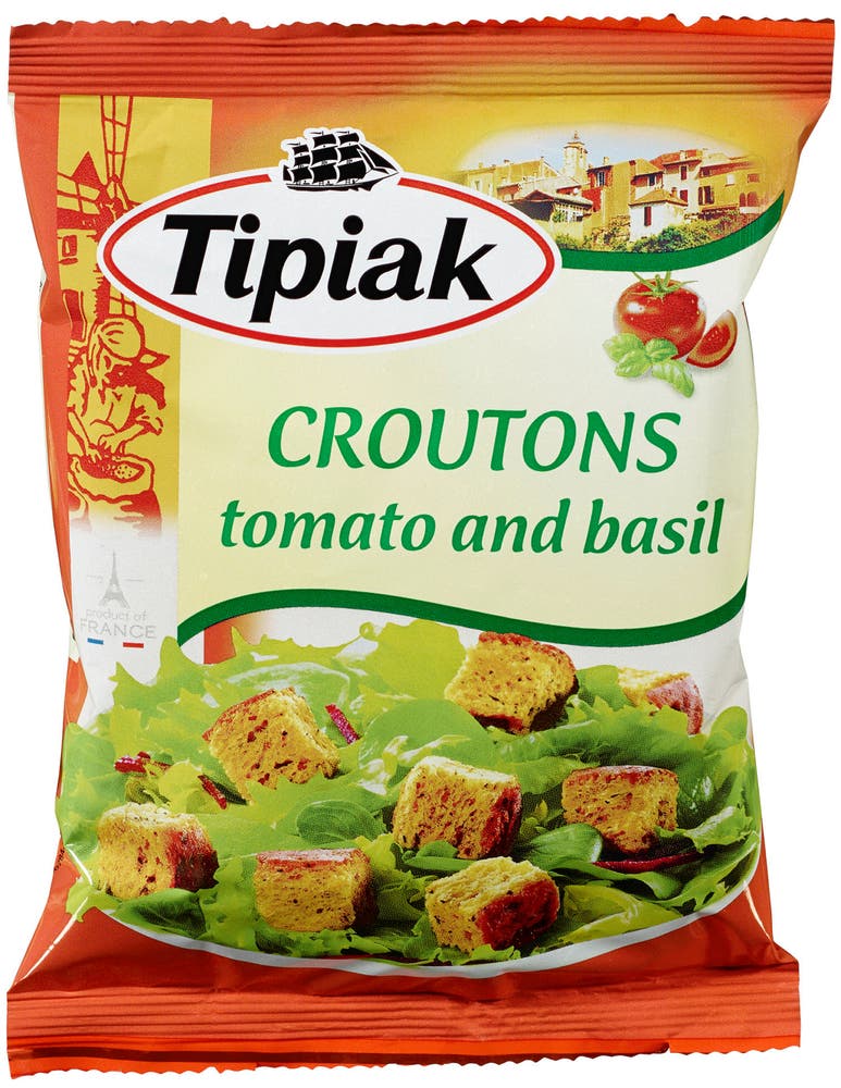 Tipiak Krutonger med Tomat & Basilikum