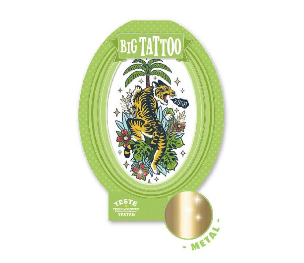 Djeco Stor tatovering med tiger
