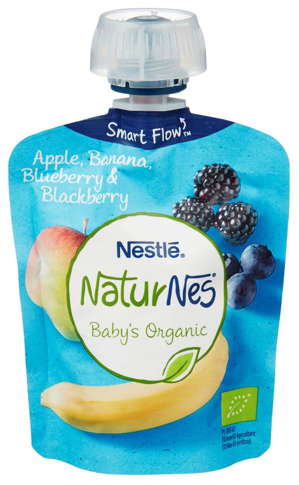 Nestlé Min Frukt Eple & Bjørnebær Smoothie Økologisk