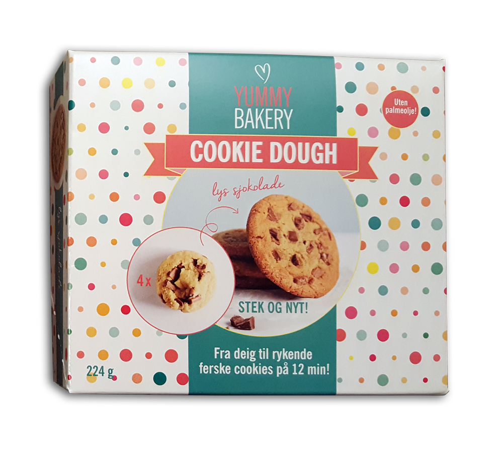 Yummy Bakery Cookie Dough Lys Sjokolade Stekes i Ovnen