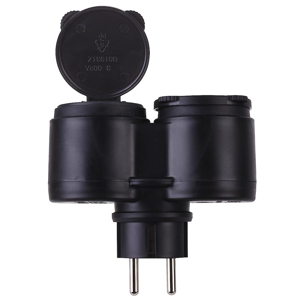 Clas Ohlson Forgreningskontakt ute 2-veis IP44