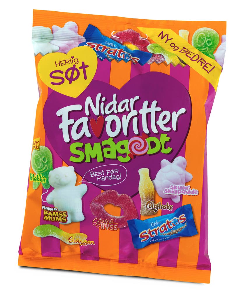 Nidar Favoritter Smågodt Sur