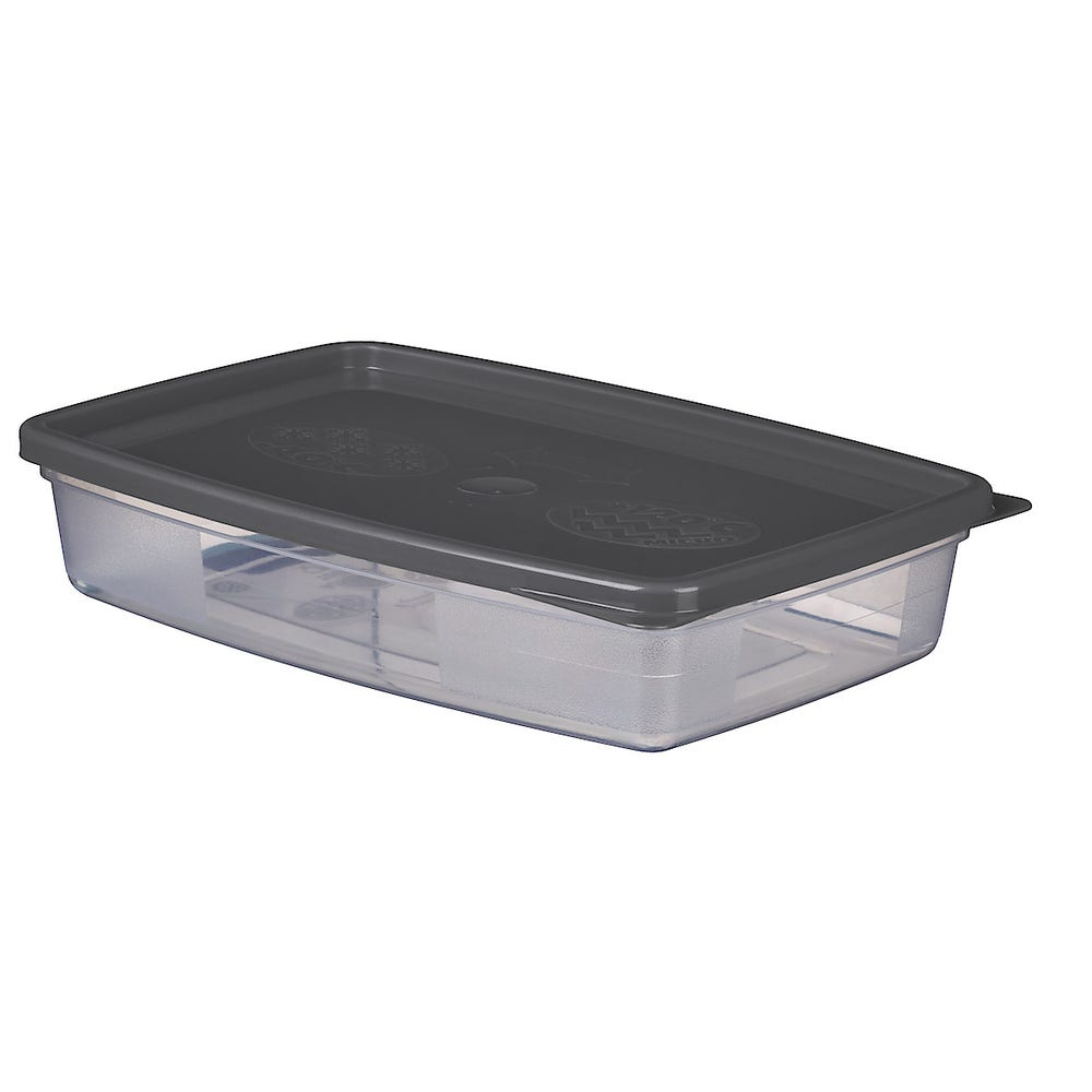 Nordiska Plast Fryseboks / Microboks Grå 0,4l, 3 stk