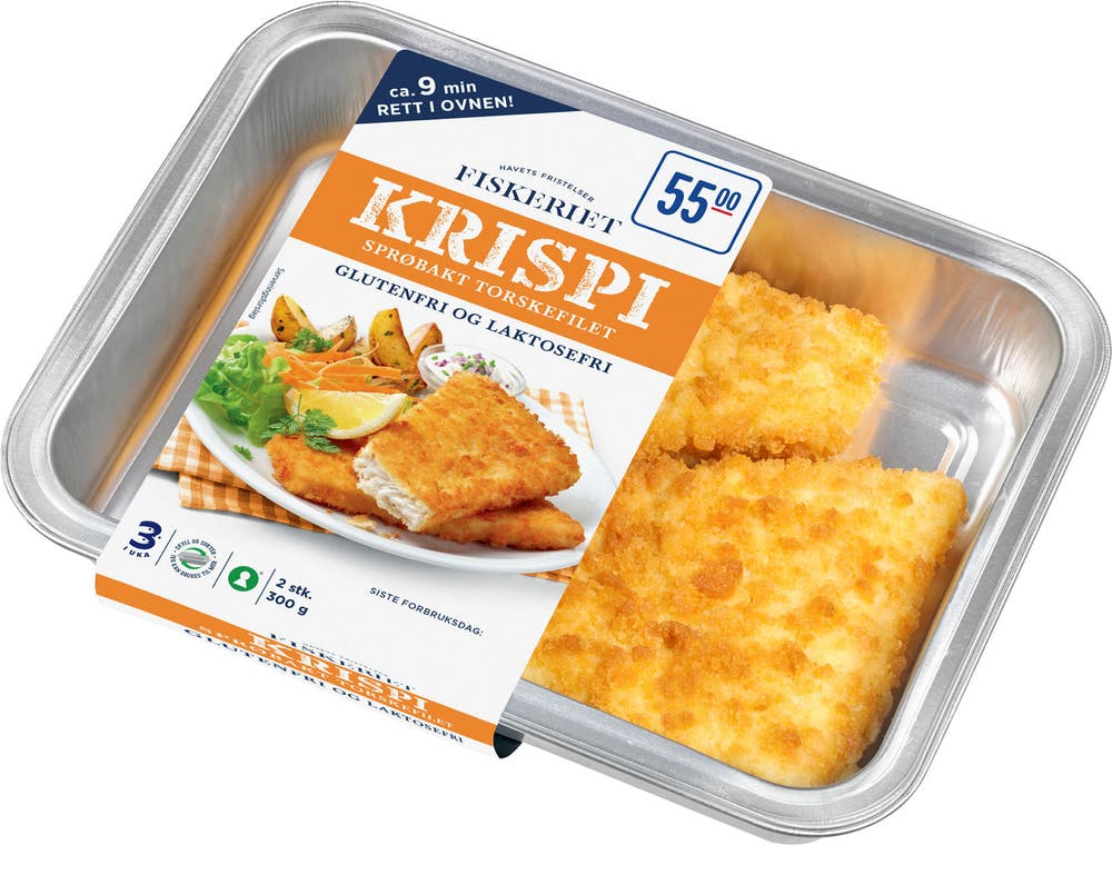 Fiskeriet Sprøbakt Torskefilet 63%